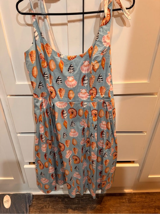 Hell Bunny Dresses & Skirts - Hell Bunny Blue and White Seashell Sundress with Tie Straps